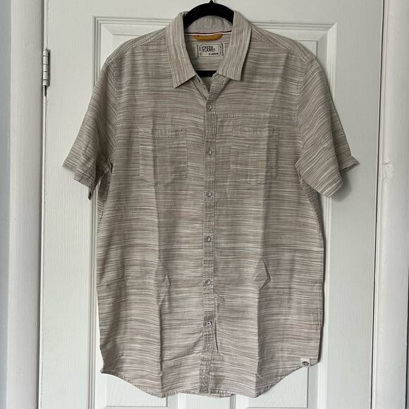 Free Planet Striped Button-Down Shirt - Size XL - Picture 1 of 9